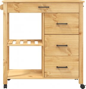 Monza Wózek kuchenny MONZA, 84x40x90 cm, lite drewno sosnowe 5