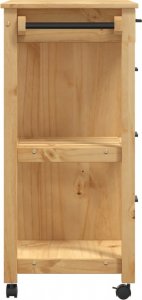 Monza Wózek kuchenny MONZA, 84x40x90 cm, lite drewno sosnowe 6