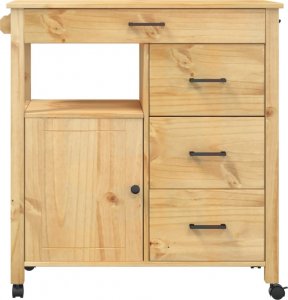 Monza Wózek kuchenny MONZA, 84x40x90 cm, lite drewno sosnowe 5