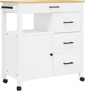 Monza Wózek kuchenny MONZA, 84x40x90 cm, lite drewno sosnowe 2