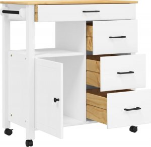 Monza Wózek kuchenny MONZA, 84x40x90 cm, lite drewno sosnowe 4