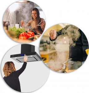 Okap Berdsen Okap kuchenny 60 cm czarny Berdsen BE-60E 6