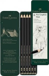 Faber Castell Ołówek artystyczny Pitt Graphite Matt 6szt 9