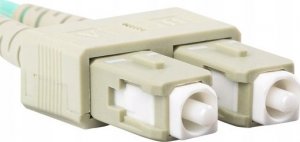 Lanberg Patchcord światłowodowy Lanberg MM LC/UPC-SC/UPC DUPLEX 3.0MM OM3 50/125 LSZH 1m aqua 2