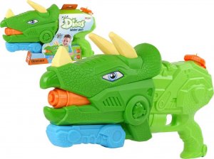 Pistolet Na Wodę Dinosaur Triceratops 1330 ml Zielony Zasięg 8 m 1