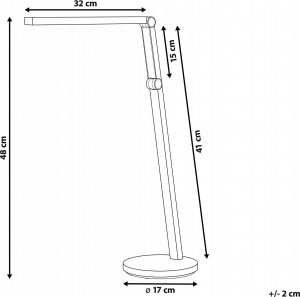 Lampka biurkowa Beliani czarna  (378410 Bel) 3