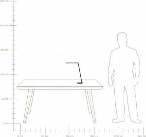 Lampka biurkowa Beliani czarna  (378410 Bel) 10