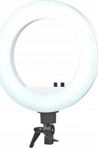 Lampa pierścieniowa Activeshop Lampa pierścieniowa Ring light 18' 48W led czarna + statyw 3