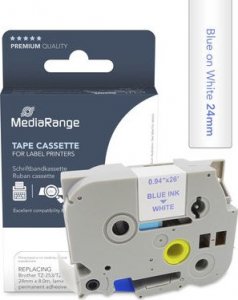 MediaRange MediaRange Schriftbandka. Brother TZ-253/TZe-253 24mm 8m bl 2