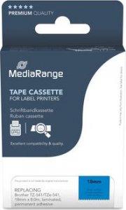 MediaRange MediaRange Schriftbandka. Brother TZ-541/TZe-541 18mm 8m sw 2