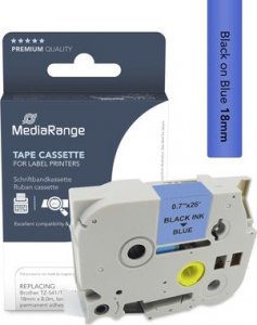 MediaRange MediaRange Schriftbandka. Brother TZ-541/TZe-541 18mm 8m sw 3