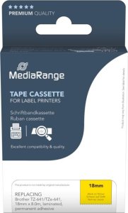 MediaRange MediaRange Schriftbandka. Brother TZ-641/TZe-641 18mm 8m sw 3
