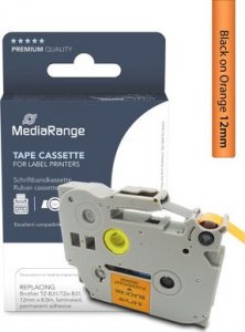 MediaRange Taśma etykietowa Brother TZ-B31/TZe-B31 12mm 8m szary 2