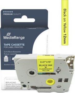 MediaRange MediaRange Schriftbandka. Brother TZ-C31/TZe-C31 12mm 8m sw 2