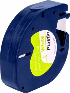 MediaRange Taśma do drukarek. komp. Dymo 12mmx4m laminowany czarny/biały 3