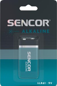 Sencor Bateria alkaliczna, 6LR61, 6LR61, 9V, Sencor, blistr, 1-pack 1