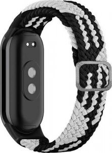 Beline Beline Pasek Mi Band 8 Textile Czarno/Biały Black/White 1