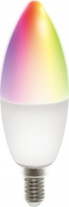 Deltaco DELTACO SMART HOME LED lempa, E14, WiFI 2.4GHz, 5W, 470lm, pritemdoma, 2700K-6500K, 220-240V, RGB SH-LE14RGB 1