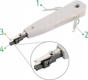 Dexxer Tester kabli z zestawem narzędzi RJ45 LAN BS-470 11