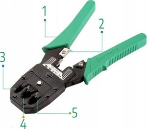 Dexxer Tester kabli z zestawem narzędzi RJ45 LAN BS-470 12