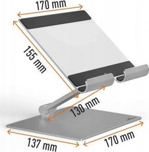 Uchwyt Durable Durable TABLET STAND RISE silver 894023 7