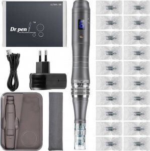 Braders Bezprzewodowy Profesjonalny Derma Pen Mezoterapia Mikroigłowa + 20 Kartridży 11