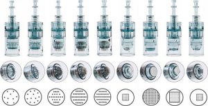 Braders Bezprzewodowy Profesjonalny Derma Pen Mezoterapia Mikroigłowa + 20 Kartridży 10