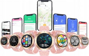 Smartwatch Wenom SMARTWATCH DAMSKI ZEGAREK FUNKCJA GPS ROZMOWY CIŚNIENIE 650mAh SMART WATCH 2