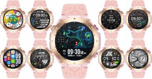 Smartwatch Wenom SMARTWATCH DAMSKI ZEGAREK FUNKCJA GPS ROZMOWY CIŚNIENIE 650mAh SMART WATCH 6