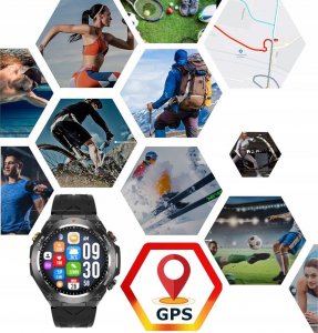 Smartwatch Wenom SMARTWATCH MĘSKI ZEGAREK FUNKCJA GPS ROZMOWY CIŚNIENIE 650mAh SMART WATCH 5