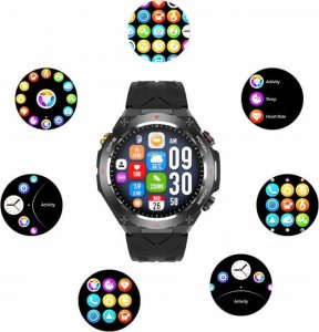 Smartwatch Wenom SMARTWATCH MĘSKI ZEGAREK FUNKCJA GPS ROZMOWY CIŚNIENIE 650mAh SMART WATCH 6