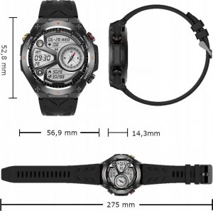 Smartwatch Wenom SMARTWATCH MĘSKI ZEGAREK FUNKCJA GPS ROZMOWY CIŚNIENIE 650mAh SMART WATCH 9