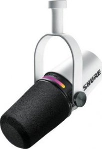 Mikrofon Shure Shure MV7+-W - Mikrofon lektorski/wokalny ze złączem XLR/USB-C Biały 1