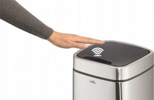 Kosz na śmieci Durable DURABLE Sensor Abfalleimer NO TOUCH 35l metallic silber 4