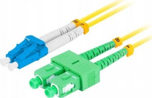 Lanberg Patchcord światłowodowy Lanberg SM LC/UPC-SC/APC DUPLEX 3.0MM LSZH G657A1 1m żółty 1