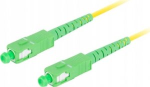 Lanberg Patchcord światłowodowy Lanberg SM SC/APC-SC/APC SIMPLEX 3.0MM LSZH G657A1 0.5m żółty 1