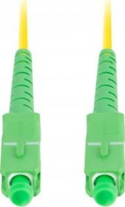 Lanberg Patchcord światłowodowy Lanberg SM SC/APC-SC/APC SIMPLEX 3.0MM LSZH G657A1 0.5m żółty 2