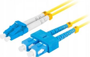 Lanberg Patchcord światłowodowy Lanberg SM SC/UPC-LC/UPC DUPLEX 3.0MM LSZH G657A1 0.5m żółty 1