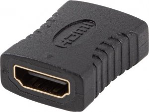 Adapter AV Lanberg Adapter Lanberg HDMI(F)->HDMI(F) 4K beczka czarny 1