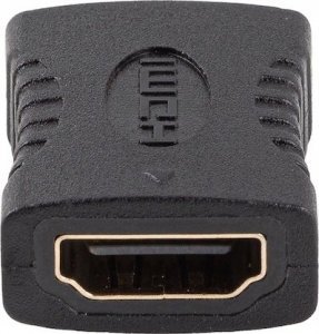 Adapter AV Lanberg Adapter Lanberg HDMI(F)->HDMI(F) 4K beczka czarny 2