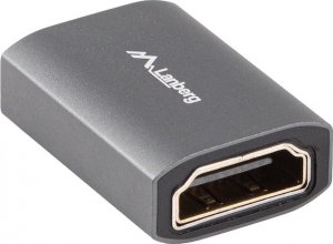 Adapter AV Lanberg Adapter Lanberg HDMI(F)->HDMI(F) 8K beczka srebrna aluminium 3