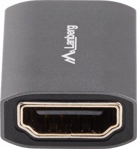 Adapter AV Lanberg Adapter Lanberg HDMI(F)->HDMI(F) 8K beczka srebrna aluminium 4
