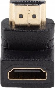 Adapter AV Lanberg Adapter Lanberg HDMI(M) -> HDMI(F) 4K kątowy dół czarny 3