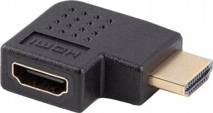 Adapter AV Lanberg Adapter Lanberg HDMI(M) -> HDMI(F) 4K kątowy prawo czarny 1
