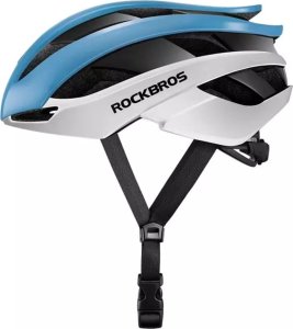 RockBros Kask rowerowy Rockbros 10110004003 rozmiar L - niebiesko-biały 3