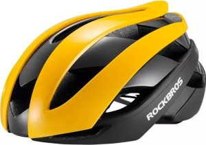 RockBros Kask rowerowy Rockbros 10110004006 rozmiar M - żółto-czarny 1