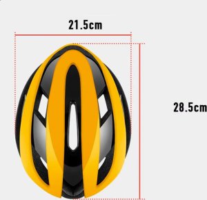 RockBros Kask rowerowy Rockbros 10110004006 rozmiar M - żółto-czarny 10