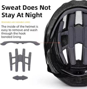 RockBros Kask rowerowy Rockbros ZK-013BK - czarny 1