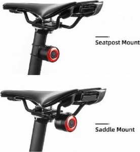 RockBros Lampa rowerowa Rockbros Q3 tylna z inteligentnym systemem stop - czarna 3