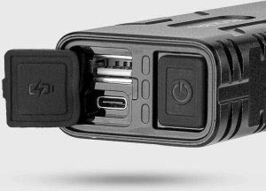 RockBros Lampka rowerowa Rockbros 24310002001 850 lm z funkcją powerbanku + kabel USB-C - USB-A - czarna 5
